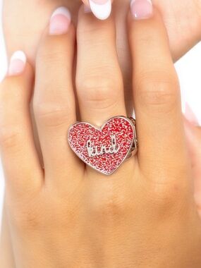 NWT Red Heart Kind Ring